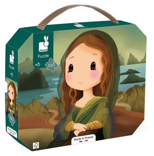 Janod J02579 Mona Lisa Puslespill 100 brikker