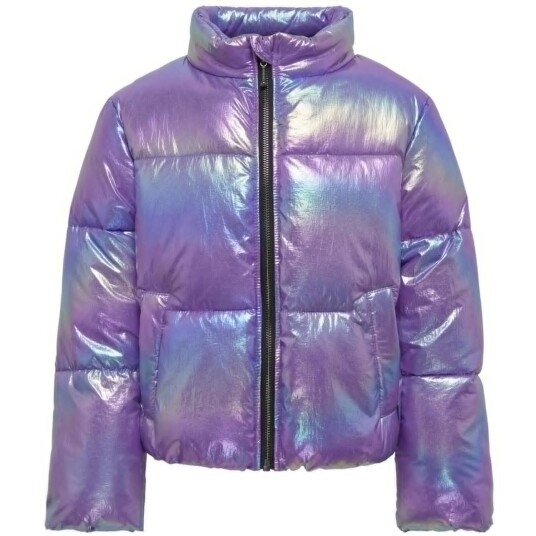 kids ONLY Purple Opulence Celine Metallic Short Puffer Jakke 158 kids ONLY Purple Opulence Celine Metallic Short Puffer Jakke 158