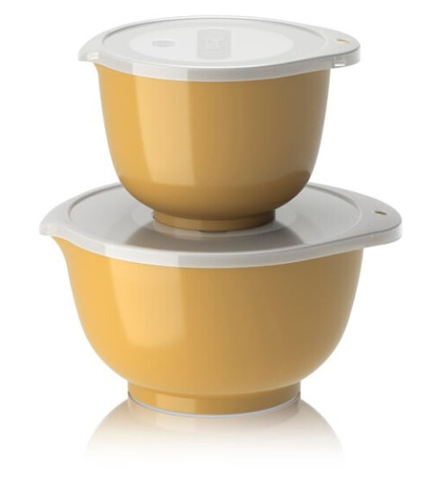 Rosti - NEW Margrethe bowls, Set of 2 + lids - Curry