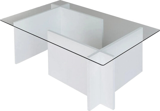 Almasi Sofabord 105x40x105 cm - Hvit