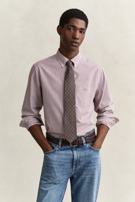 Gant Reg Classic Poplin Banker Shirt DEEP GRAPE WINE L Gant Reg Classic Poplin Banker Shirt DEEP GRAPE WINE L