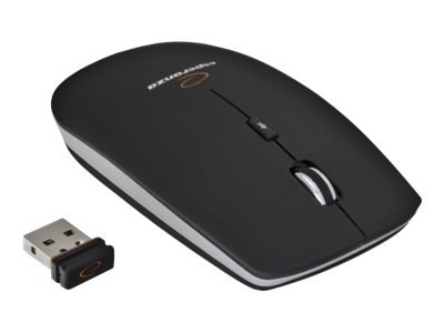 Esperanza Em120k - Mus - Optisk - 4 Knapper - Trådløs - 2.4 Ghz - Usb Trådløs Mottaker - Svart Esperanza Em120k - Mus - Optisk - 4 Knapper - Trådløs - 2.4 Ghz - Usb Trådløs Mottaker - Svart