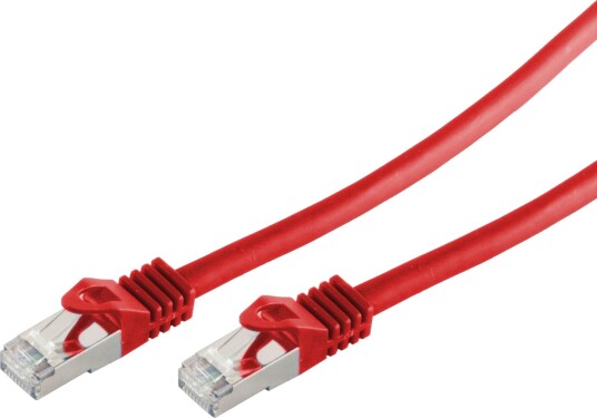 S/Conn Standard Patchkabel Cat. 6A Med Rørte Kabel Cat.7 S/Ftp Dobbelt Skjermet Halogenfri Rød 50,0 M 16675550R