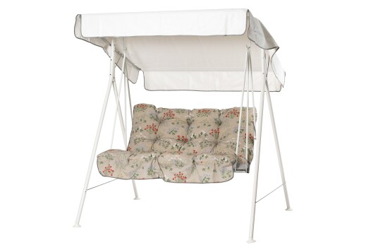 Tritante Komplett Hengekøye 130 cm Hvit/Blomstrete Tritante Komplett Hengekøye 130 cm Hvit/Blomstrete