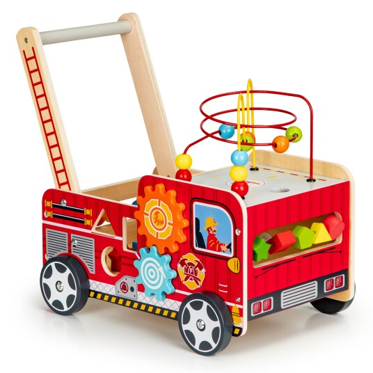 Treleksjonell treleker med klosser for barn – Brannvesen ECOTOYS