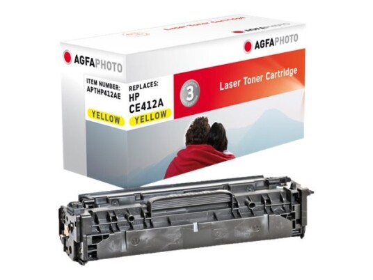 Agfaphoto - Gul - Kompatibel - Tonerpatron Alternativ For: Hp 305A Hp Ce412a - For Hp Laserjet Pro 300 M351 400 M451 Mfp M375 Mfp M475