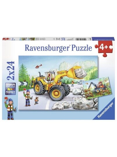 Ravensburger Digger At Work 2x24p Ravensburger Digger At Work 2x24p