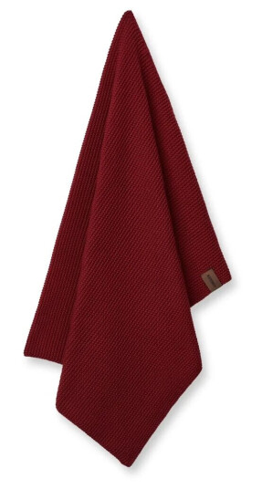 Humdakin Knitted kjøkkenhåndkle 45 x 70 cm Maroon