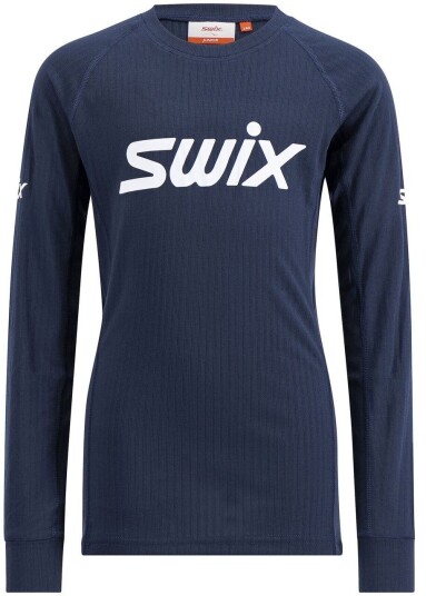 Swix Racex Classic Long Sleeve Junior Dark Navy/Bright White 152 Swix Racex Classic Long Sleeve Junior Dark Navy/Bright White 152