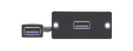 KRAMER WU-3AA B  - Wall Plate insert - USB 3.0 Wall Plate Insert  A/A 
