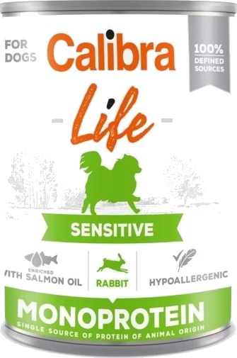 Calibra Dog Life Sensitive Rabbit 400 G