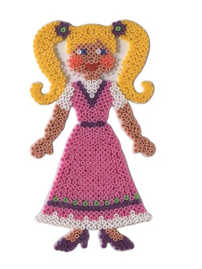 Hama Ironing Beads Pegboard Girl
