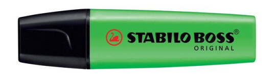 STABILO BOSS Original Grønn highlighter with water-based ink refillable 10 pcs