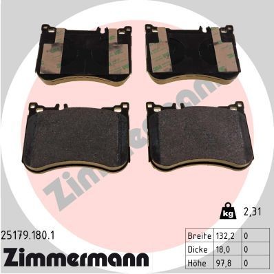 Bremseklosser ZIMMERMANN 25179.180.1 Bremseklosser ZIMMERMANN 25179.180.1