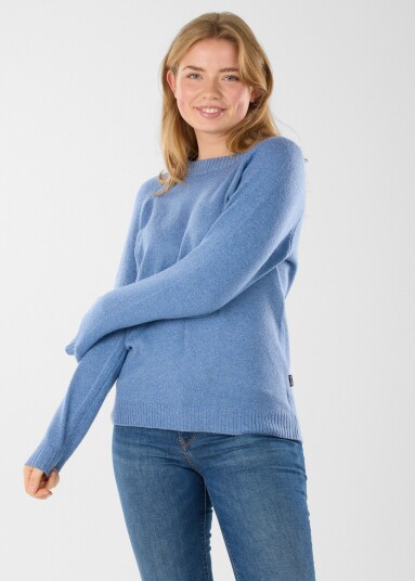 Seaside Maine Pullover W Moonlight Blue 34 Strikket