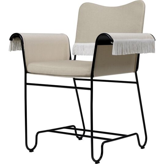 Gubi Tropique Spisestol med Frynser Sort/ Leslie 12 Gubi Tropique Spisestol med Frynser Sort/ Leslie 12