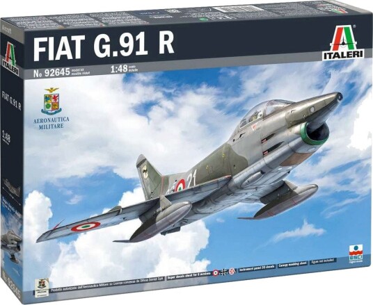 Italeri FIAT G.91 R Modellfly - 1:48