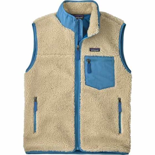 Patagonia Classic Retro X Vest Herre Dark Natural W/Shore Blue L