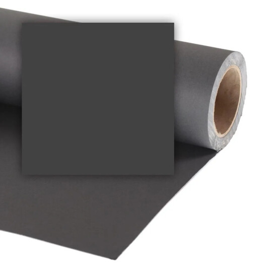 Colorama Bakgrunnspapir 0868 Black 3,55 x 15 meter. Colorama Bakgrunnspapir 0868 Black 3,55 x 15 meter.