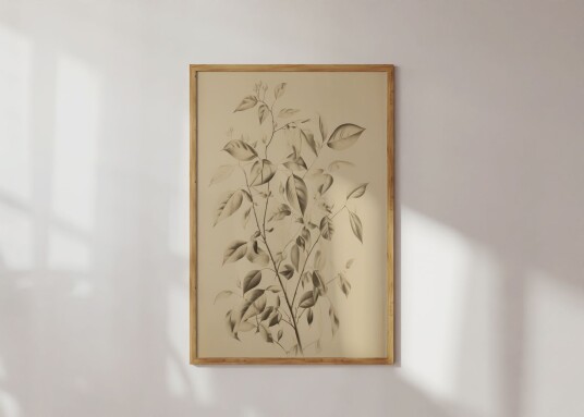 Poster Botanisk Illustrasjon