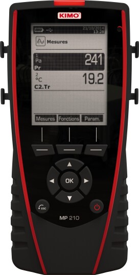 Sauermann Kimo MP210P Multifunksjonsinstrument Lufthastighet Og Luftstrøm I Kanaler