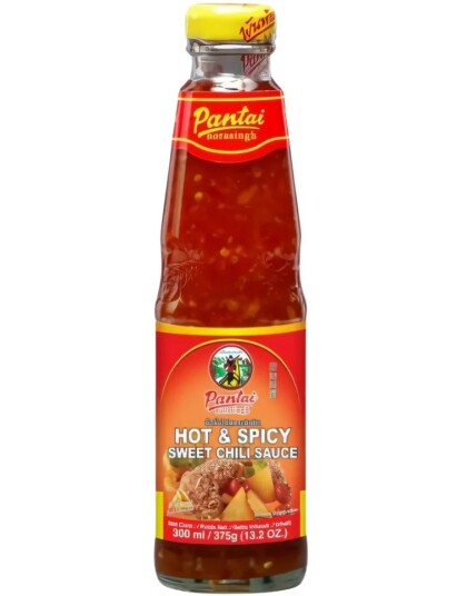 ANBEFALT! Pantai Hot & Spicy Sweet Chili Sauce Hot & Søt Chilisaus 300 ml Thailand ANBEFALT! Pantai Hot & Spicy Sweet Chili Sauce Hot & Søt Chilisaus 300 ml Thailand