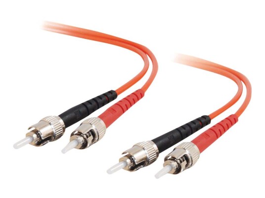 C2G ST-ST 62.5/125 OM1 Duplex Multimode PVC Fiber Optic Cable (LSZH) - koblingskabel - 15 m - oransje
