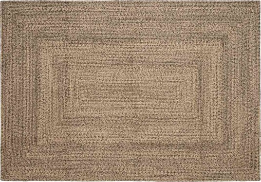 Teppe Naturlig og svart 240 x 340 cm Jute