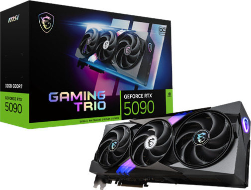 MSI GeForce RTX 5090 GAMING TRIO OC 32GB GDDR7 Grafikkort med DLSS 4