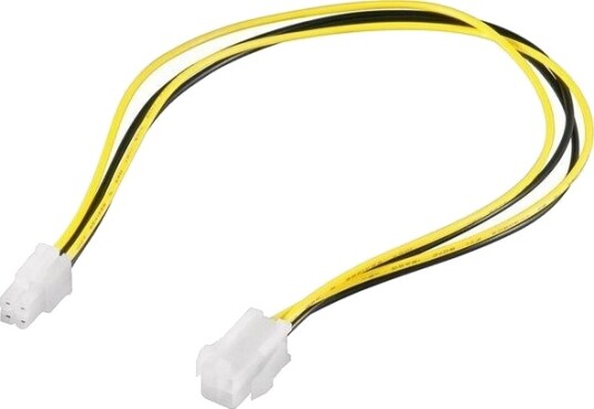Goobay 37 cm Strømforlengelseskabel P4 4-Pin Hann til Hunn Goobay 37 cm Strømforlengelseskabel P4 4-Pin Hann til Hunn