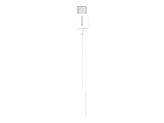 Huawei Cm20   Usb C Til Hodetelefons Jakkadapter   24 Pin Usb C Hann Til Minijakk Hunn   9 Cm   Hvit