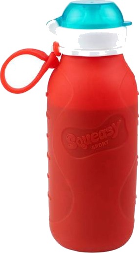 SQUEASY Klemmeflaske i silikon 480ml Rød SQUEASY Klemmeflaske i silikon 480ml Rød