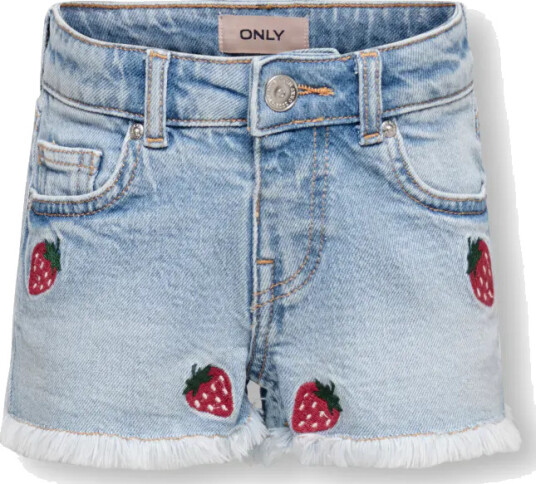 Kids Only Kmgrobyn Ex Vint Berry Dnm Shorts Blå 110