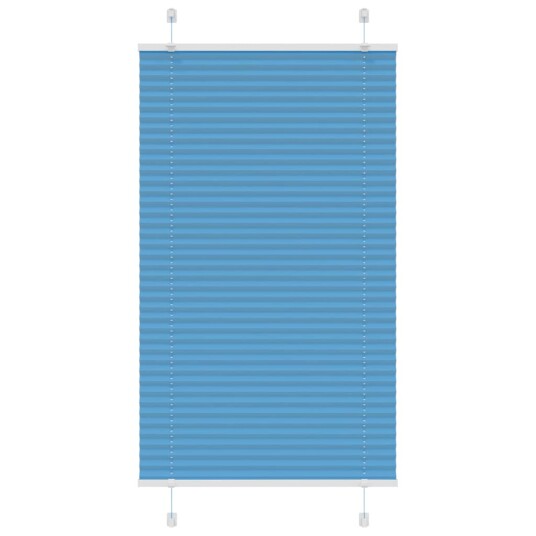 plisségardin blå 80x100 cm Stoff Bredde 79,4 Polyester