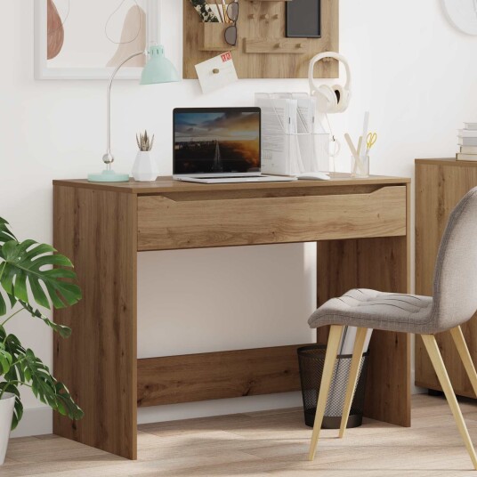 vidaXL Skrivebord Artisan Eik 100 x 50 x 78 cm Konstruert tre