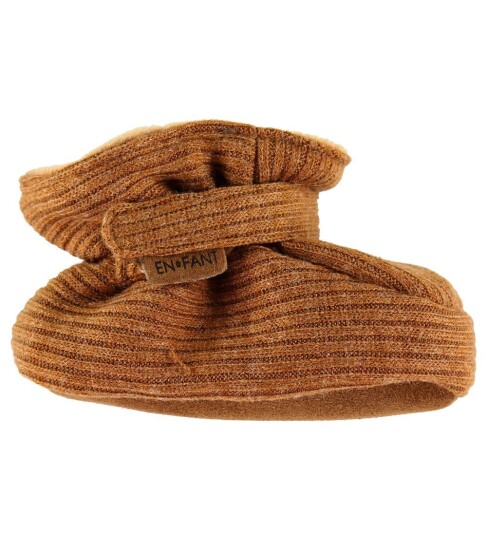 En Fant Baby Slippers - Brown - 21-22