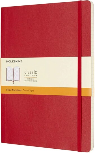 Moleskine Scarlet Red Extra Large Ruled Notebook S