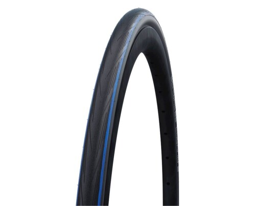 Schwalbe Lugano Foldbart Dekk 700x25c Sort/Blå Schwalbe Lugano Foldbart Dekk 700x25c Sort/Blå