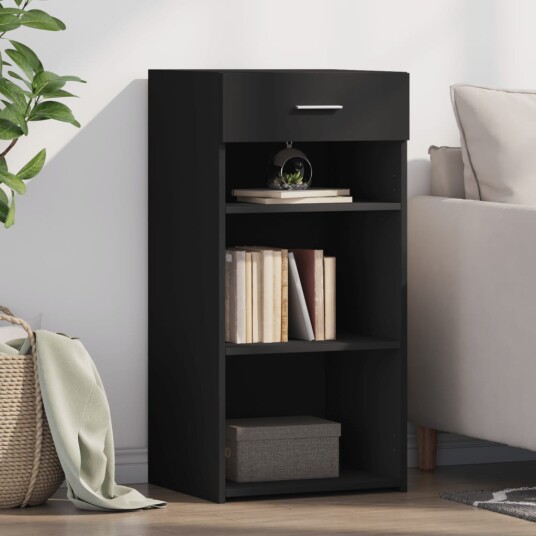Skjenk svart 45x42,5x93 cm konstruert tre 8721102652233