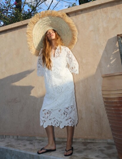 crās Floricras Dress White 38 crās Floricras Dress White 38