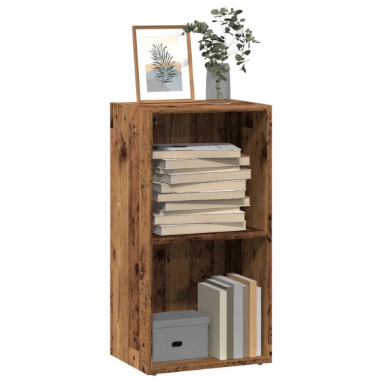 Bokhylle gammelt tre 40x30x77 cm konstruert tre