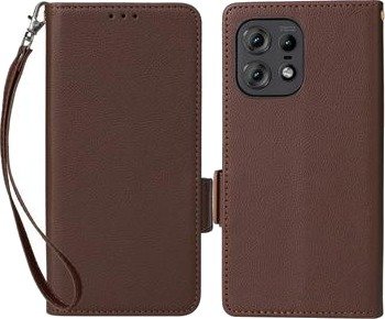 Motorola Edge 50 Pro Lommebok-deksel med Magnetisk Lukning - brun