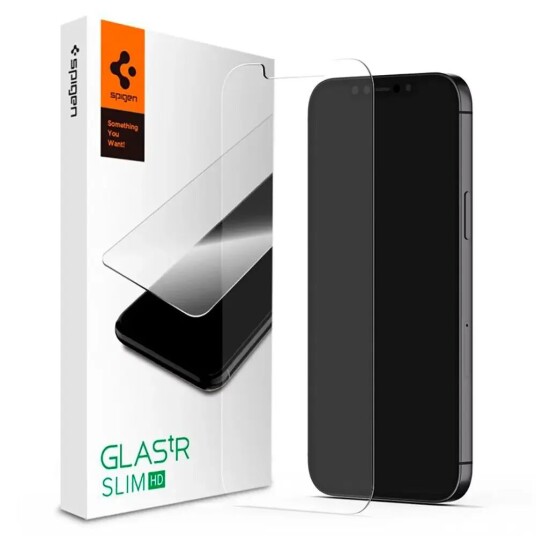 Spigen iPhone 12 Mini Spigen Glas.tR Skjermbeskytter - Herdet glass - Gjennomsiktig
