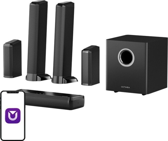 Ultimea Apollo S90 Soundbar med Bluetooth 5.3, Dolby Atmos, HDMI eARC, Svart Ultimea Apollo S90 Soundbar med Bluetooth 5.3, Dolby Atmos, HDMI eARC, Svart