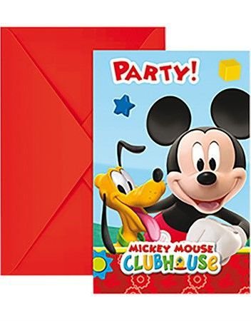 Mikke Mus Invitasjoner Clubhouse