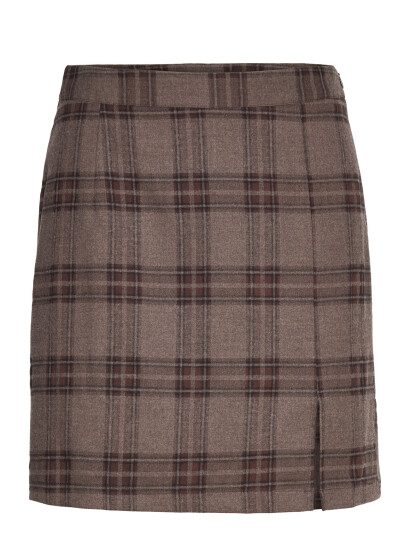 A-View Annali Check Skirt - Brown - 36