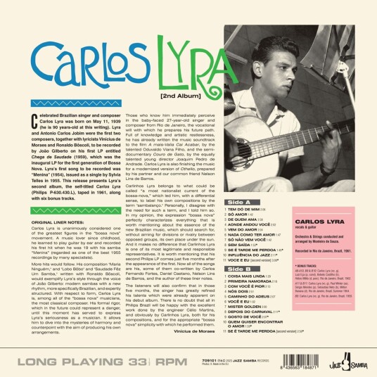 Carlos Lyra  2nd Album  LP/Vinyl