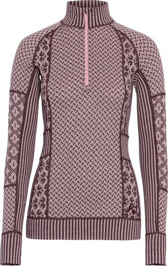 Kari Traa Women"s Smekker Half Zip Cocoa Powder XS