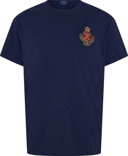 Polo Ralph Lauren Classic Fit Crest Jersey T Shirt NEWPORT NAVY L
