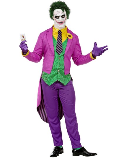 Mad Joker Inspirert Kostyme til Mann Strl XL Mad Joker Inspirert Kostyme til Mann Strl XL